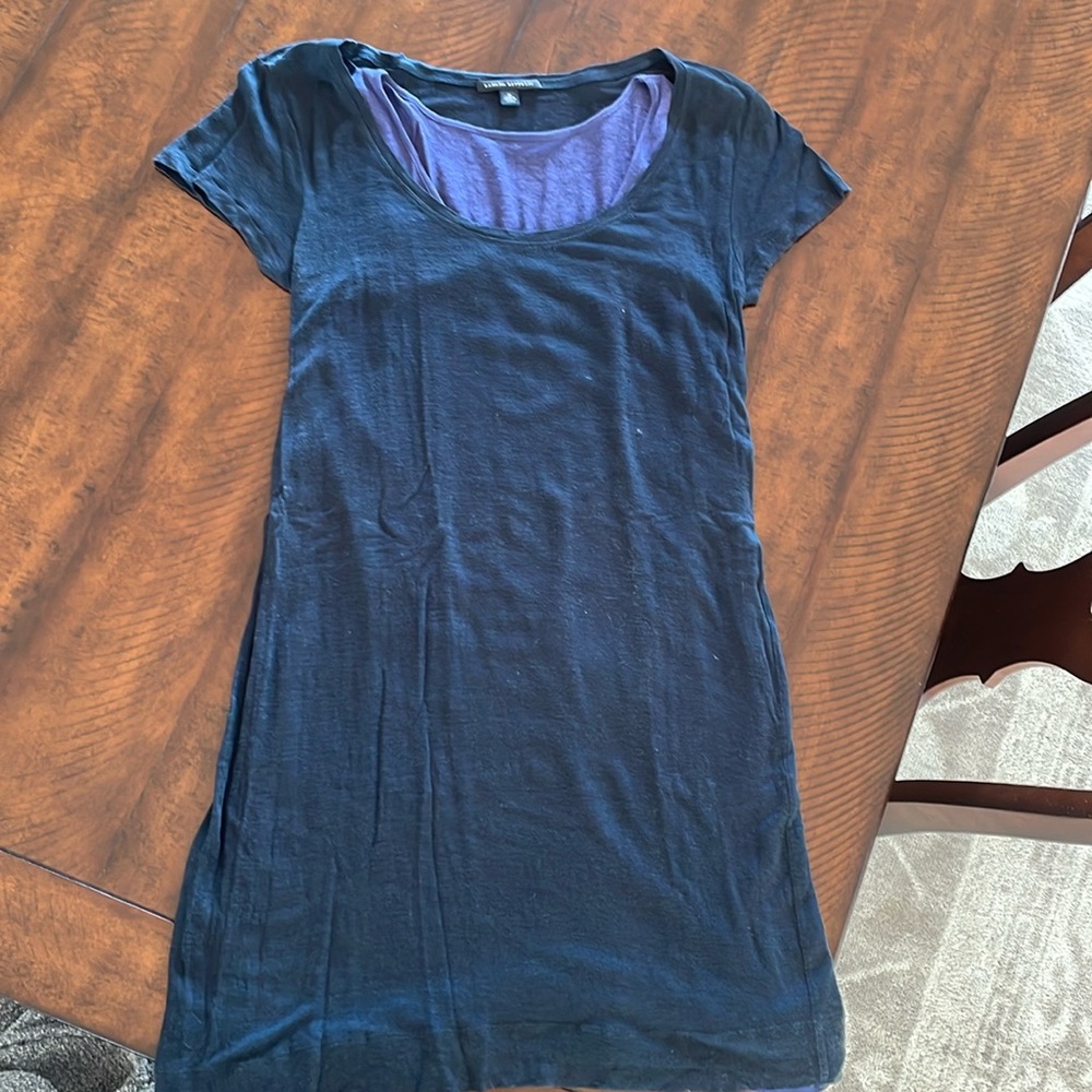 Banana republic all linen women’s size medium T-shirt dress two layers